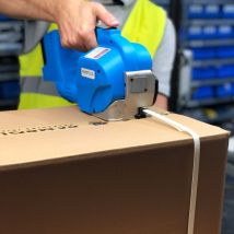 Flejadora de palets semiautomática