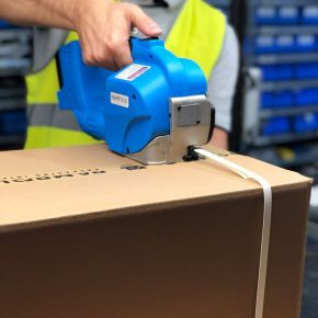 Flejadora de palets semiautomática